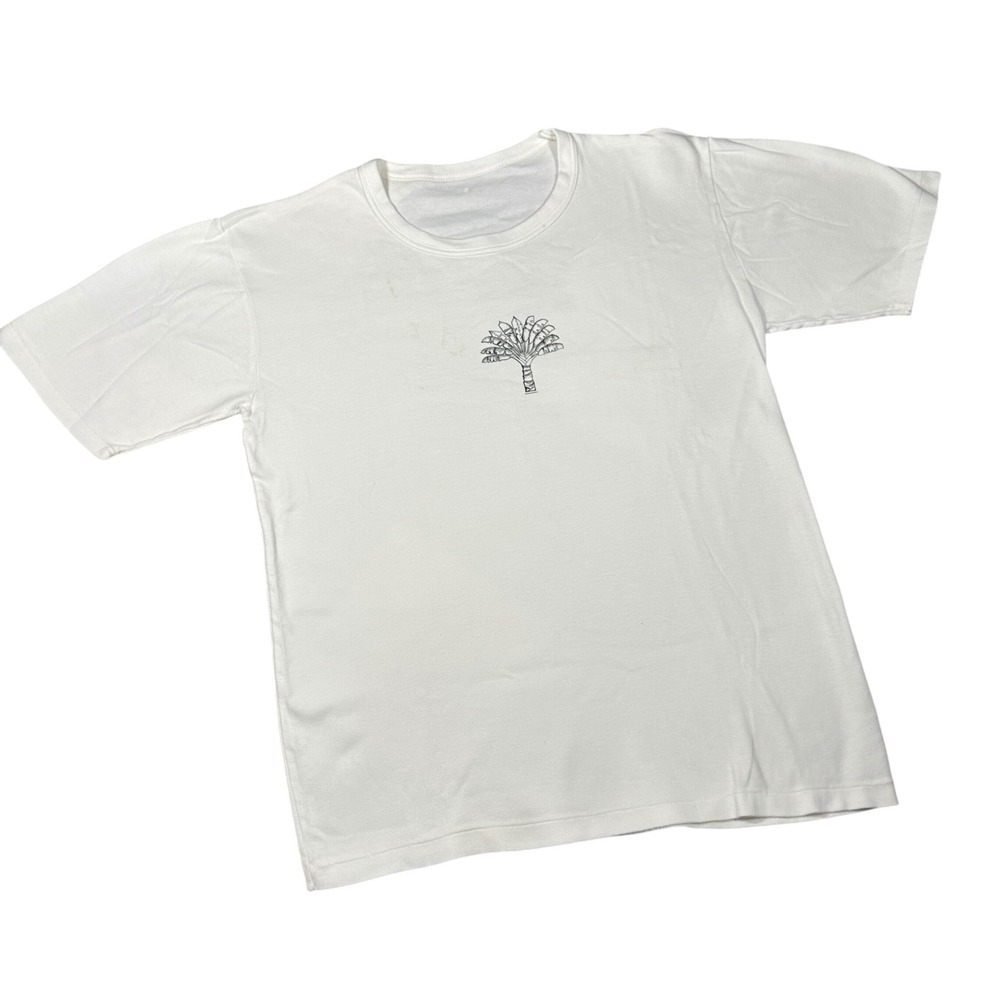 Vintage Palms Wine Bar Singapore Graphic T-Shirt White Short Sleeve Souvenir Tee
